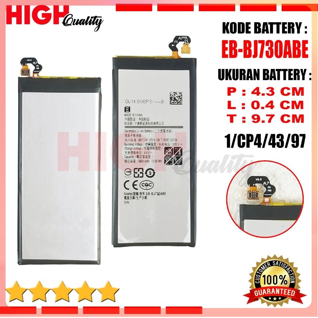 Ori Baterai Samsung Galaxy J7 2017 J730 J7Pro SM-J730Y J7 pro SM-J730G Battery EB-BJ730ABE High Qual