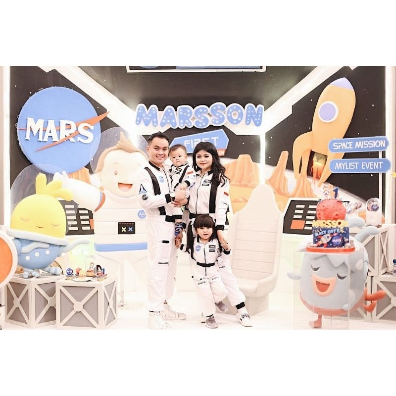 kostum astronot anak dan dewasa/baju astronot NASA/kostum profesi anak/kostum karnaval/kostum astron