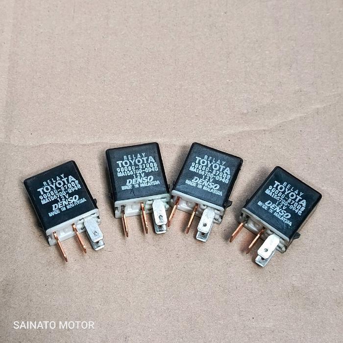 RELAY HITAM KAKI 4 TOYOTA 90080-87008 156700-0940 DENSO