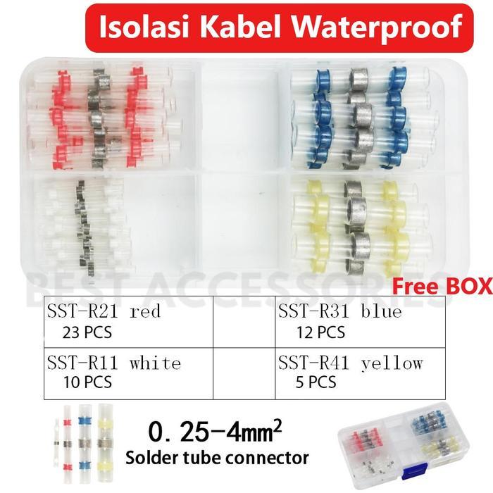 Isolasi Bakar Penyambung Kabel Bening Heat Shrink Waterproof 50BOX