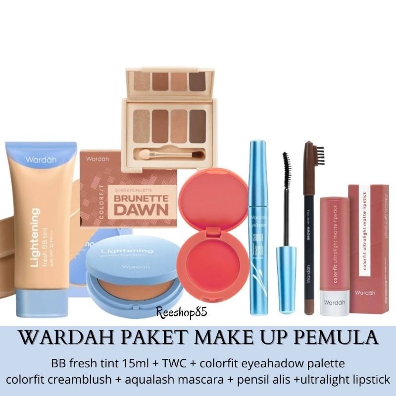 Wardah Paket Make Up Lengkap Eye | Wardah Make Up Set | Seserahan Make Up Wardah