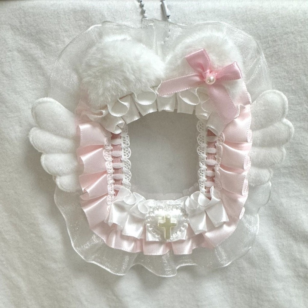 DIY Lace Poker Card Holder Photocard Case Lolita Sweet Toploader Anime Itabag Ornament ID Card Displ
