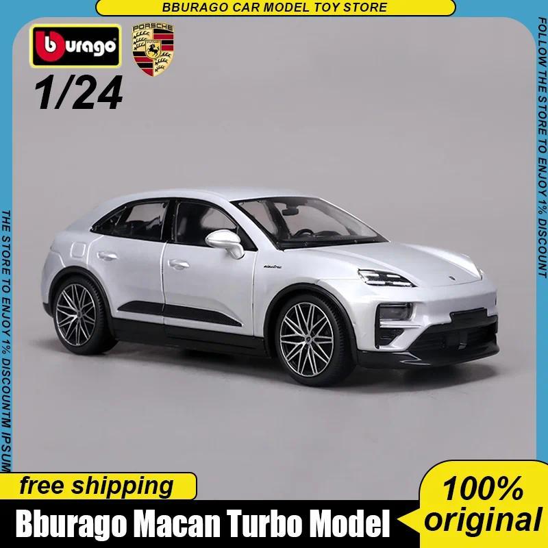 New In Stock Bburago 1:24 Macan Turbo Suv Car Alloy Miniature Diecast Model Porsche 356b Coupe 1961 