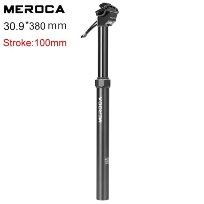Meroca Dropper Seatpost 30.9mm 31.6mm Hydraulic Hidrolik Seatpost Sepeda - 30.9 Travel 100