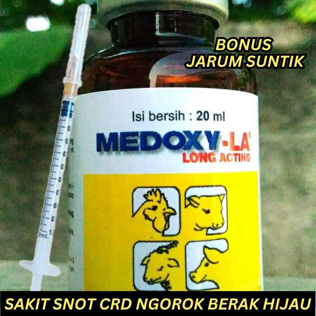 MEDOXY-LA Long Acting Obat Semua Hewan Sakit 10 ML / 5 ML