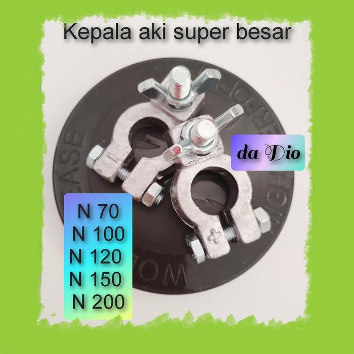 KEPALA AKI SUPER BESAR / JUMBO TERMINAL AKI MOBIL TIMAH