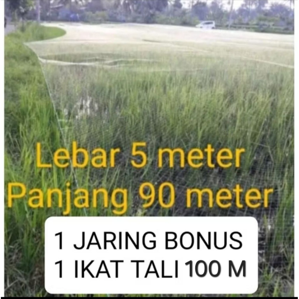 COD GARANSI BONUS TALI 100 METER JARING BURUNG SAWAH JARING BURUNG KECIL, JARING PENGAMAN JARING PEN