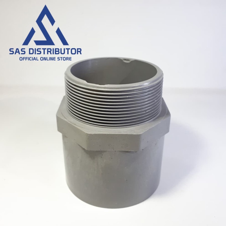 SDL 2 1/2" inch PVC Superlon / Sok Drat Luar 2 1/2" inch / Valve Socket 2,5" in / Sok Ulir 2 1/2"