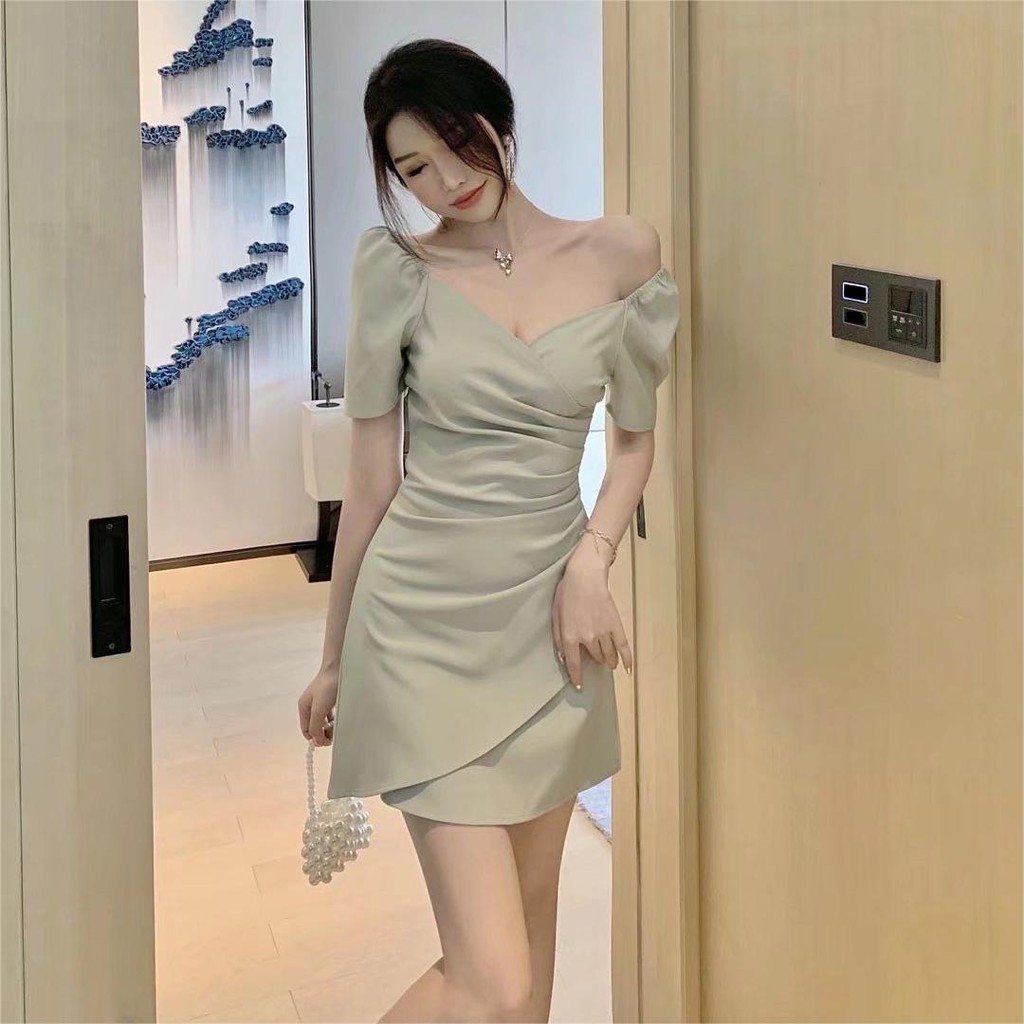 mint green dress korean formal dressesfitted summer black mini dress for women elegant casual