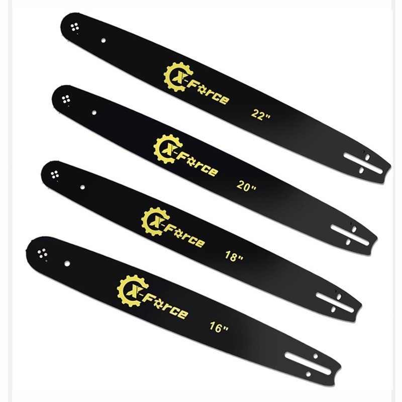 Guide Bar Chainsaw 16 18 20 22 Inch Baja Mangan Tahan Lama Bar Gergaji Mesin Presisi Cutting