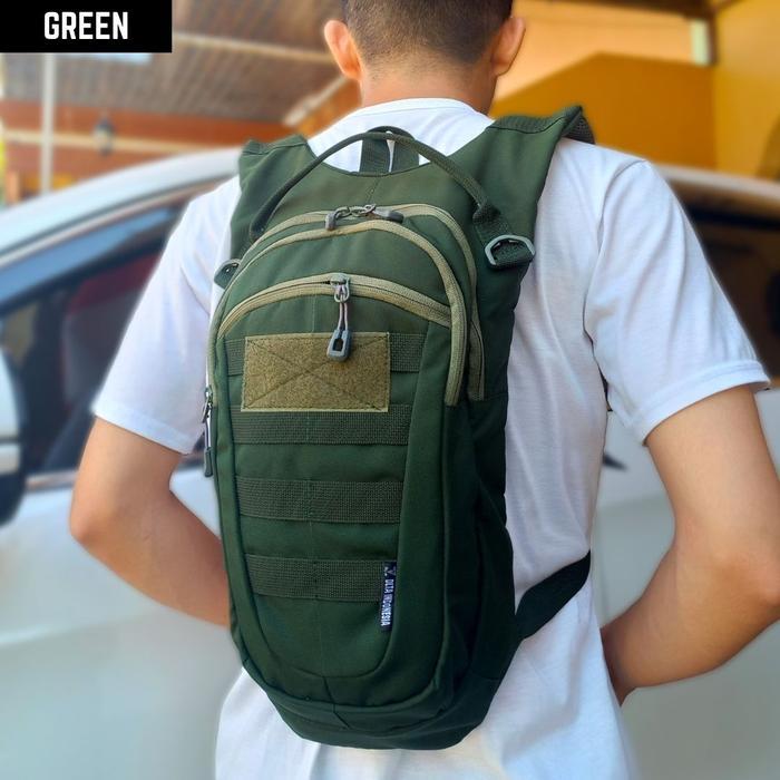 DLTA BAGPIT X Tas Gowes Tactical Army Tas Sepeda Tactical Olahraga - GREEN