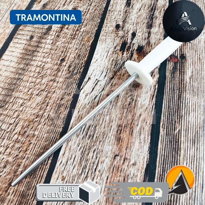 honing steel pengasah pisau halus tramontina 12" original brazil 24643/082 - 10"