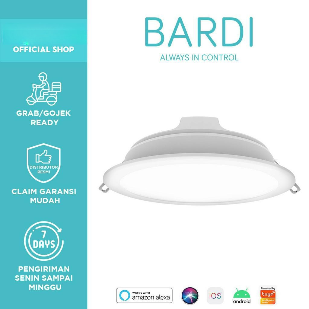 Lampu Downlight Beacon BARDI 14W 14 Watt RGB WW Panel Smart Light Lampu Pintar Otomatis