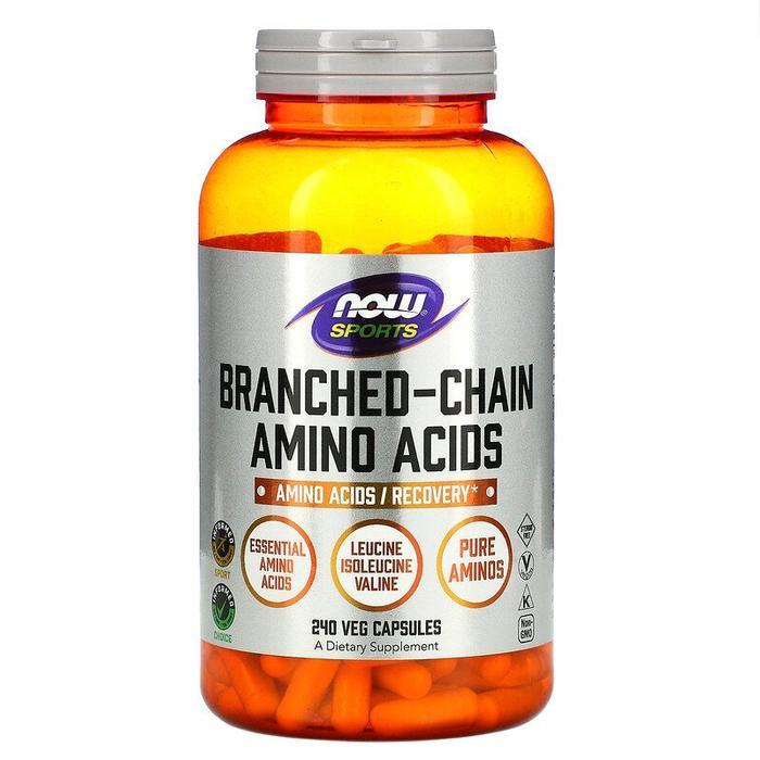 NOW Foods Sports BCAA Branched Chain Amino Acids 240 Capsules fitnes USA - 120 caps