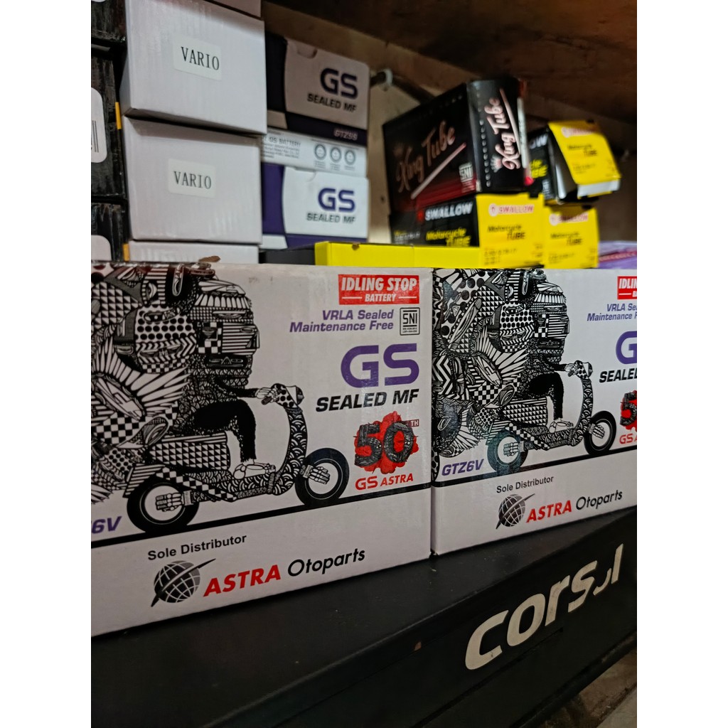 AKI GS ASTRA BeAT Sporty, Scoopy & Vario AKI GS ASTRA GTZ6V AKI GS GTZ6V