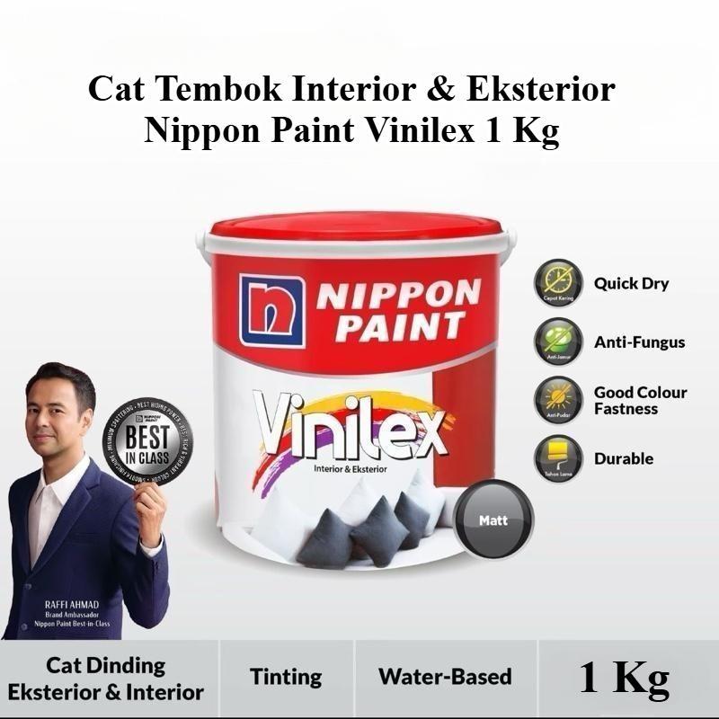 Cat Tembok Nippon Paint VINILEX 5000 1 Kg Galon Interior Eksterior Dinding Luar Dalam Rumah Tahan Si