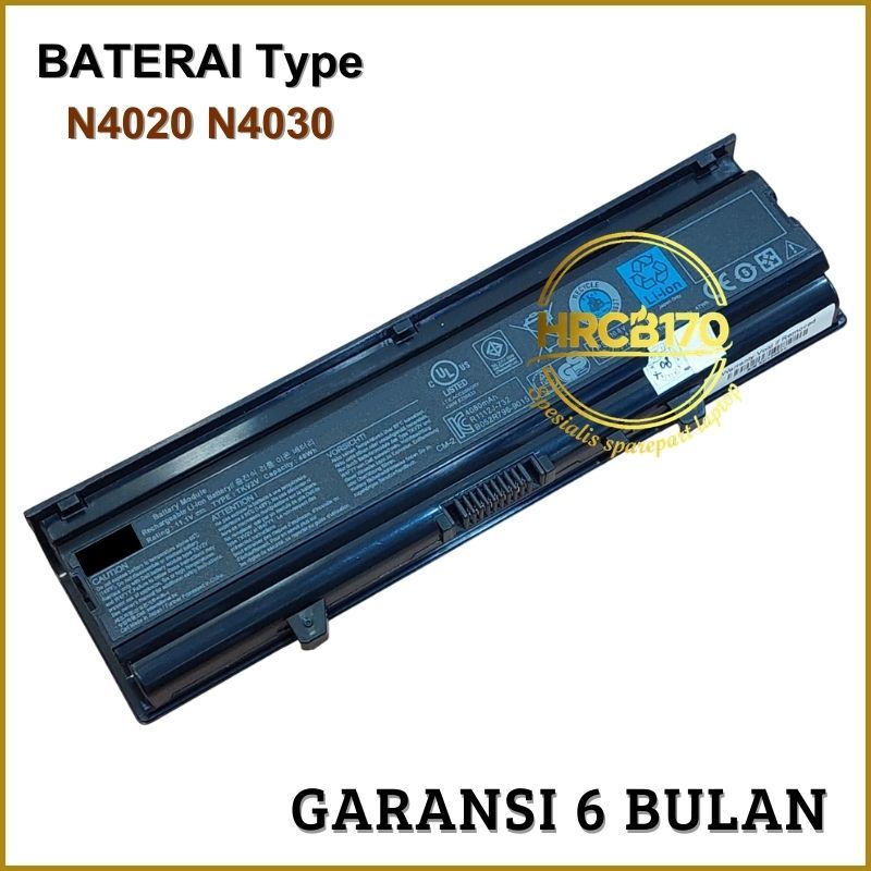 Baterai Batre Compatible For 4020 4030 N4030 N4030D N4020 TKV2V 48Wh -HRCB