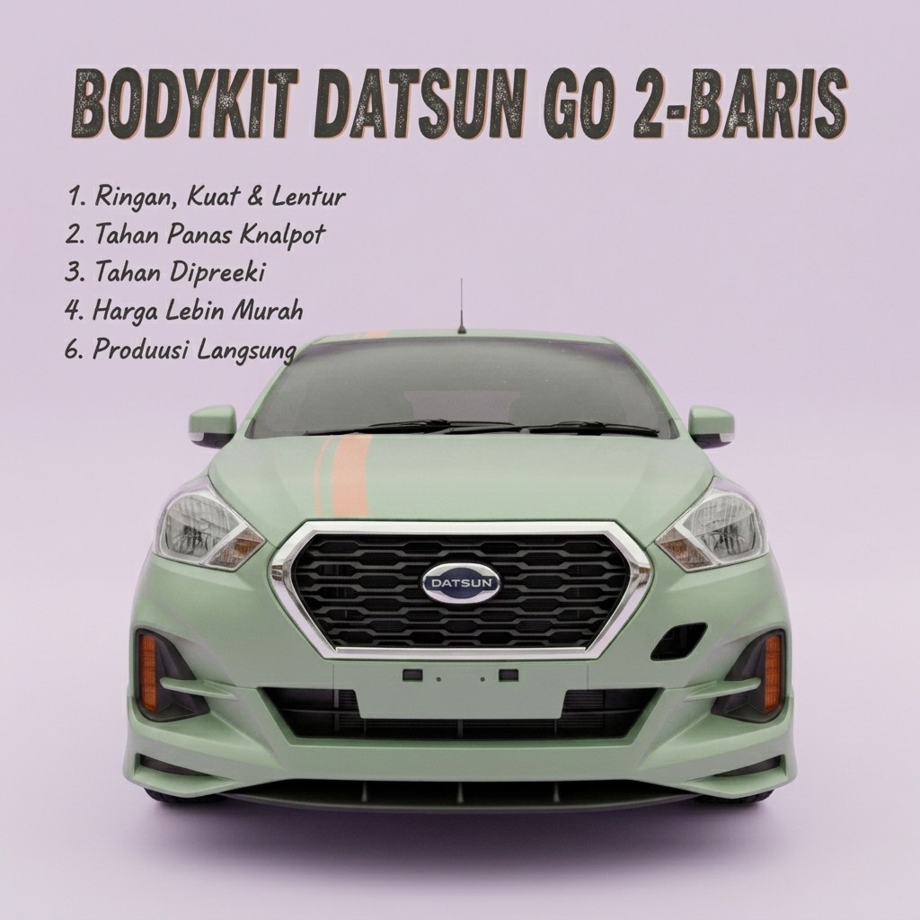 Bodykit Datsun go facelift full set Mentah Body kit DATSUN GO 2 BARIS