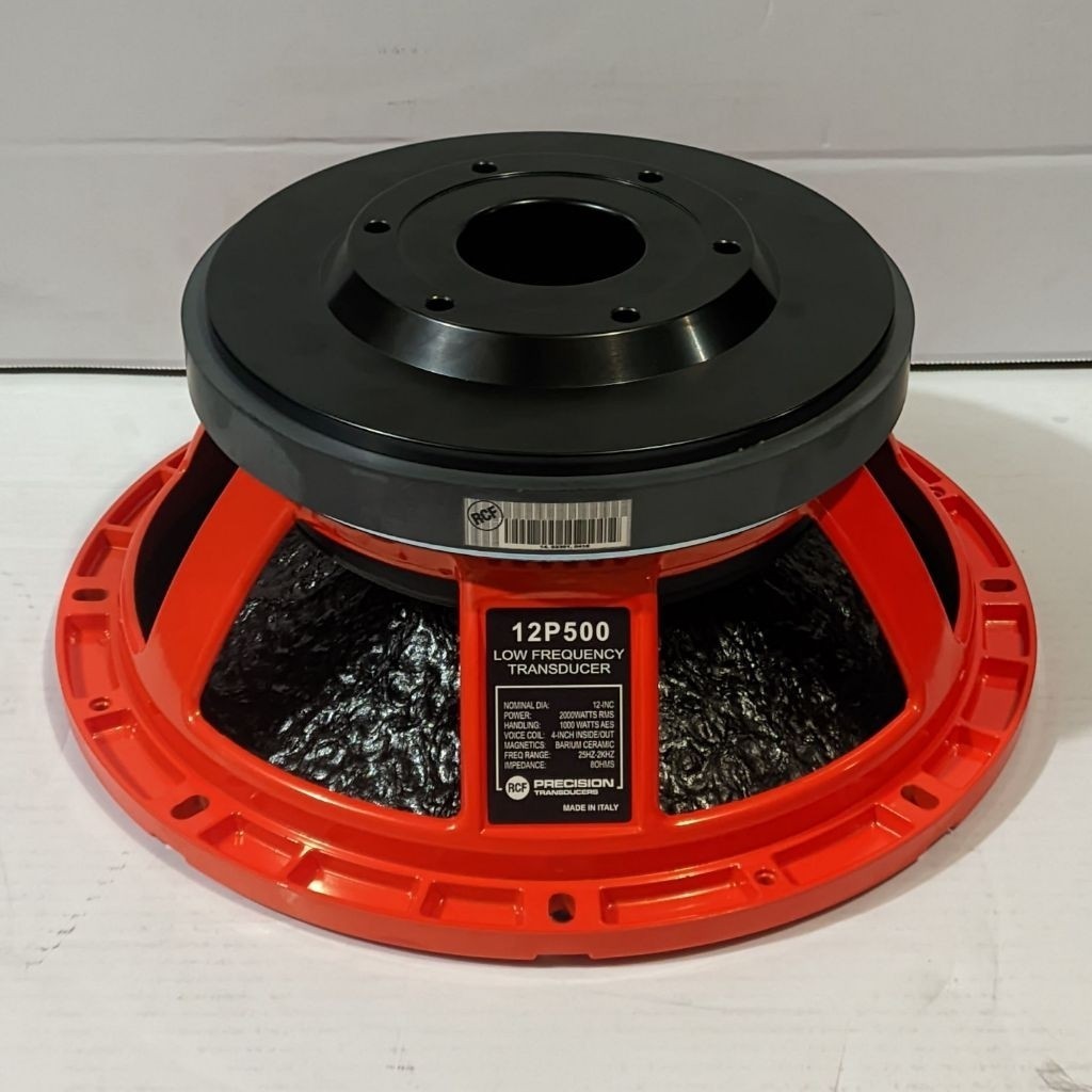 Speaker Komponen 12 Inch RCF 12P500 Orange 1000 Watt VC 4 Inch Subwoofer Original