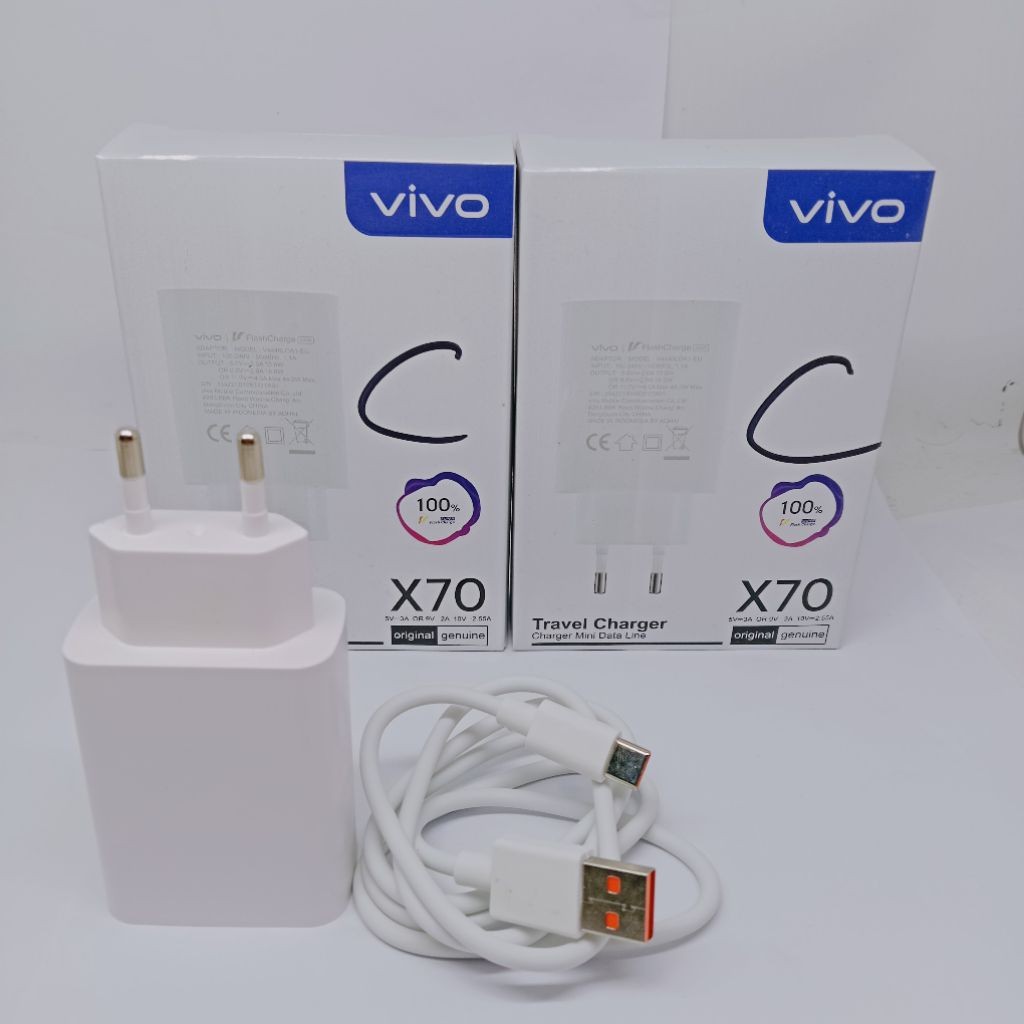 CHARGER CASAN VIVO Y30 Y30i Y50 FAST CHARGING X70 TYPE C ORIGINAL Casan fullset