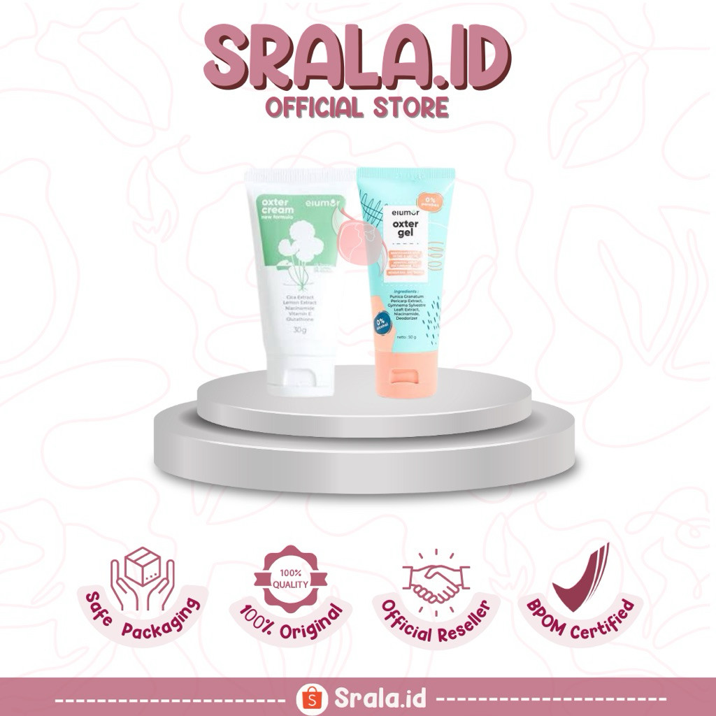 ELUMOR OXTER CREAM (New Formula) & OXTER GEL Asli Original Herbal