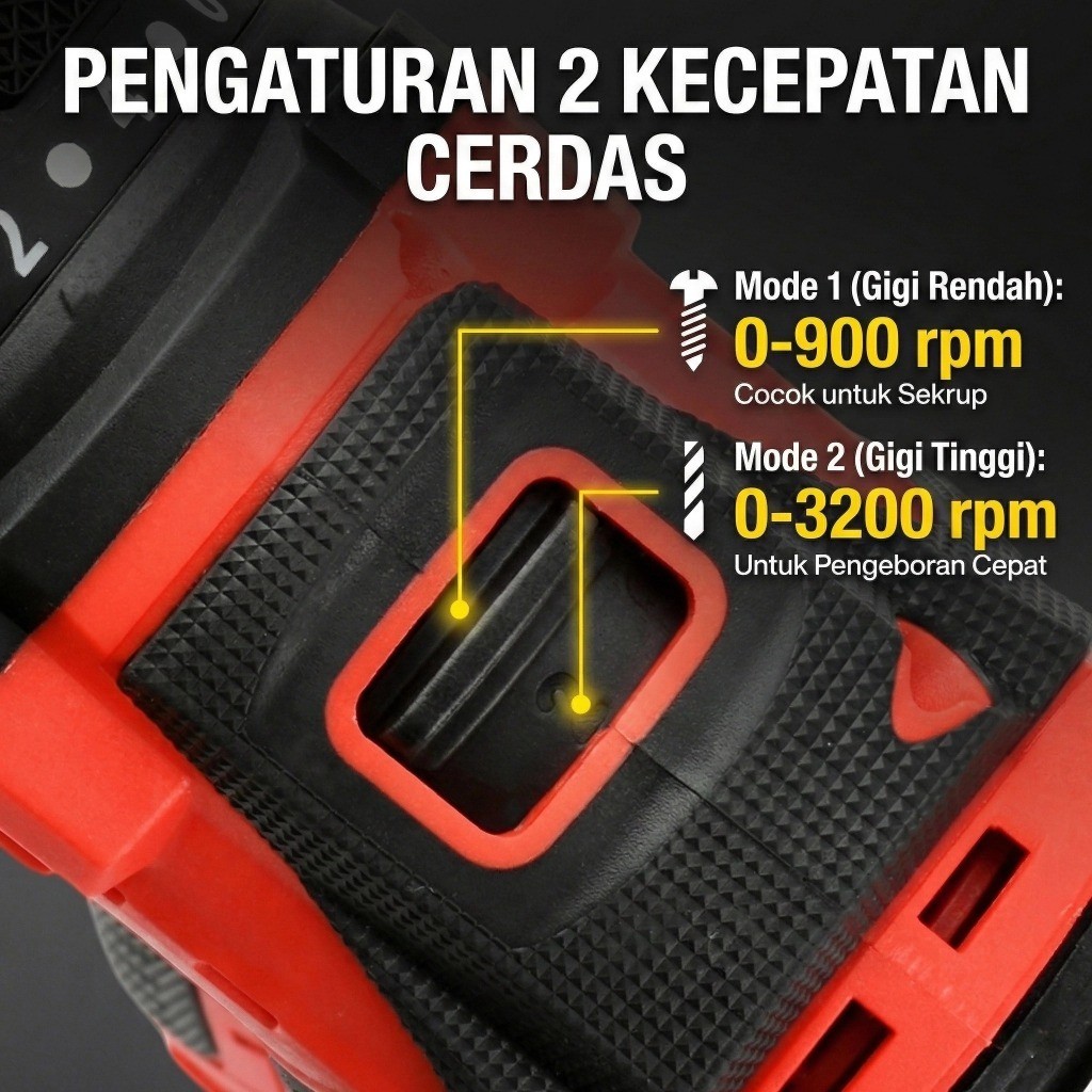 READY MOKETA 48V Brushless Cordless Drill Rechargeable Screwdriver Hand Drill Power Tools Bor Portab