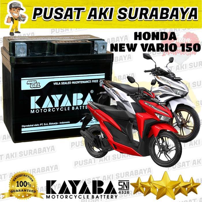 AKI MOTOR NEW VARIO 150 KAYABA GTZ7S AKI KERING VARIO 125 VARIO 160 - TANPA BUBBLE WRAP