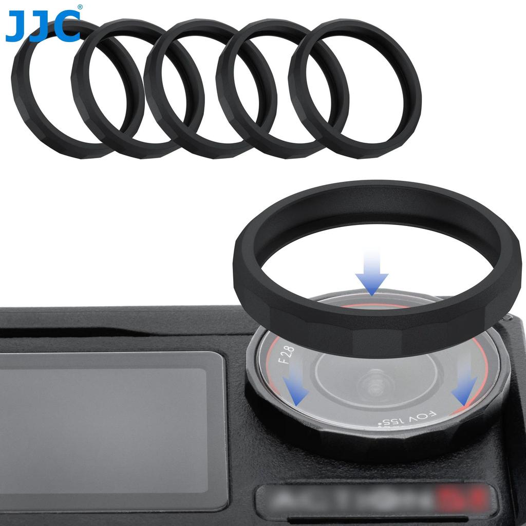 JJC Lens Silicon Ring for DJI Osmo Action 5 Pro 4 3 Accessories Protects Osmo Action 5 Pro Glass Len