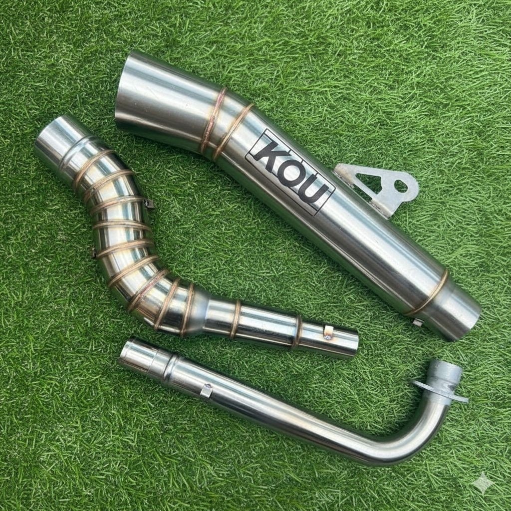 Knalpot KOU Freeflow Leheran Cobra bebek Jupiter Supra x 125 Blade Revo fi Astrea grand Vega