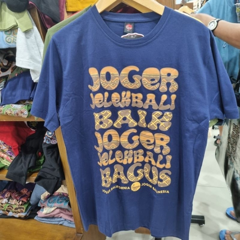 KAOS JOGER J KAOS LENGAN PENDEK UKURAN  100% ORIGINAL JOGER BALI