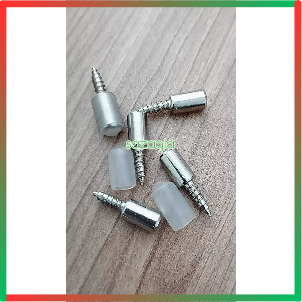 Sekrup Ambalan Baut Penyangga Rak Kayu Kaca Triplek Cabinet Screw [sg]