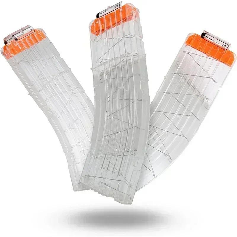 F 13PCS 15Dart Banana Curved Clips Compatible With Nerf Elite MagazinesQuick Reload Soft Dart Ammo C