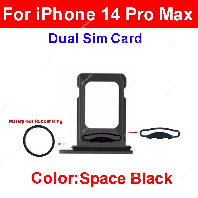 Single Dual SIM Card Tray For iPhone 14 Pro 14Pro Max Dual Single SIM Card Tray Holder SIM Card Read
