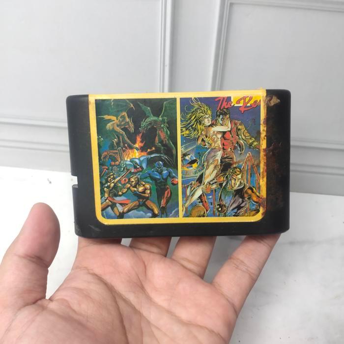 2 in 1 Fighting Masters Double Dragon II Kaset Game Cartridge Sega Mega Drive