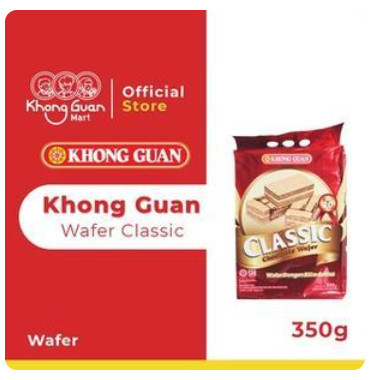Khong Guan Wafer Classic Chocolate 350 gr - Wafer Cokelat Kaleng Ikonik