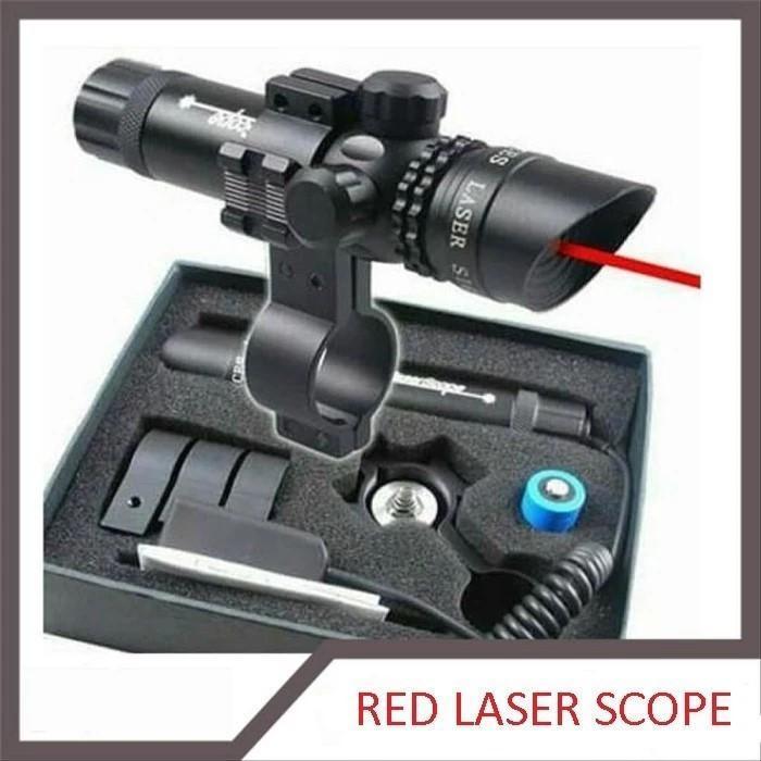 Laser Senapan SPIKE Nyala Hijau&Merah Laser Siang Malam - Merah