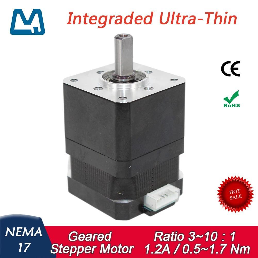 Nema 17 Short Planetary Gearbox Geared Stepper Motor 12A Integraded Ultra Thin