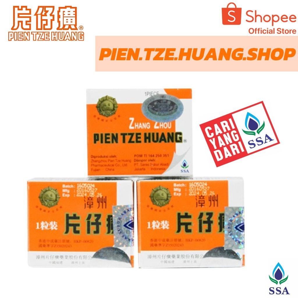 Ready PIEN TZE HUANG SSA ORIGINAL ISI 6 KAPSUL OBAT PASCA OPERASI ORI