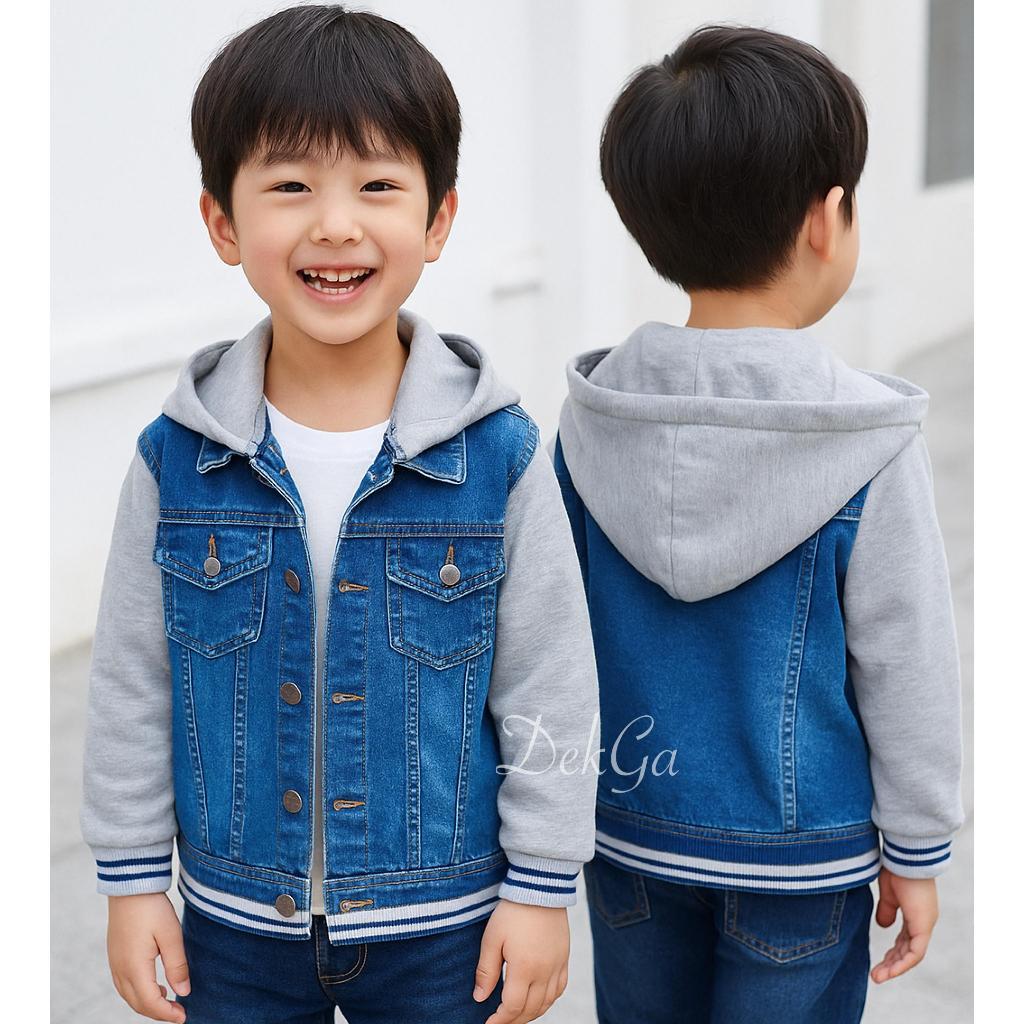 RAF Jaket anak hoodie jaket jeans hoodie jeans denim anak unisex 9bulan-9tahun