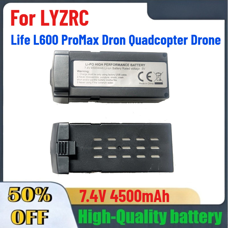 L600 ProMax Drone 7.4V 4500mAh Bateria para LYZRC Life L600 ProMax Drone Quadcopter Drone