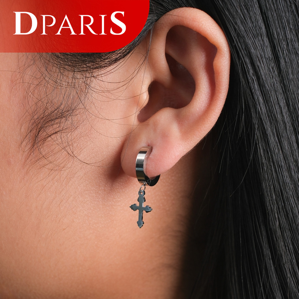 Dparis Anting Jepit Salib Cross Earrings JMD300