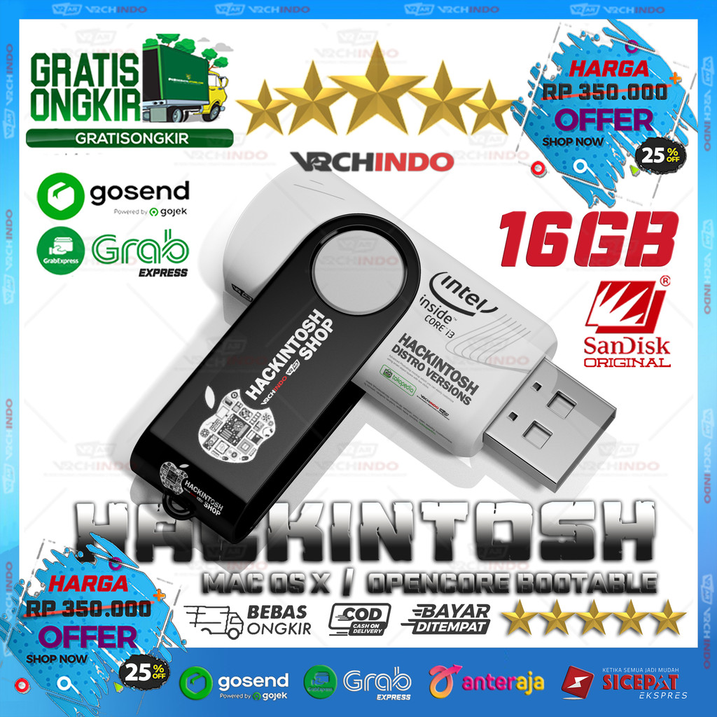 Mac OS X 14.0 - MacOS SONOMA | Hackintosh for Laptop / PC Komputer Dekstop | Bootable Installer USB 