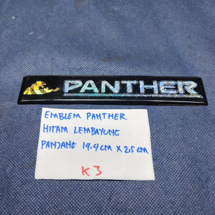 Emblem Mobil Isuzu Panther Universal Hitam Lembayung Panjang 14.4Cm x 2.5Cm Baru Stok Lama quality