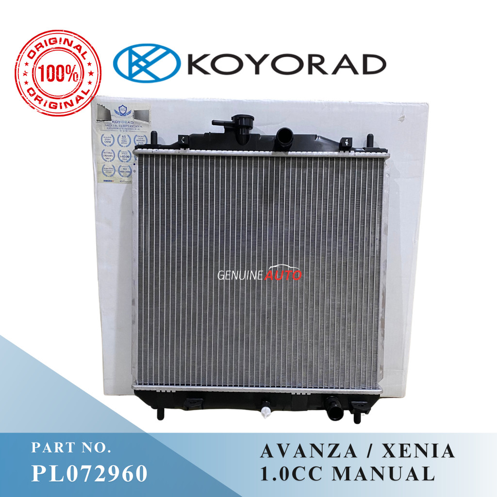 RADIATOR TOYOTA AVANZA XENIA LAMA 1000CC 1300CC MANUAL KOYORAD JAPAN PL072960