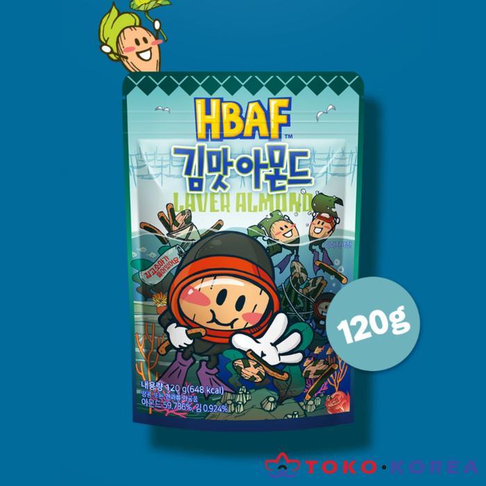 [ HBAF ] LAVER (SEAWEED) ALMOND - 120 gram