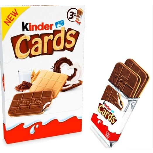 Bar Fresh|| KINDER CARDS CHOCOLATE  T3