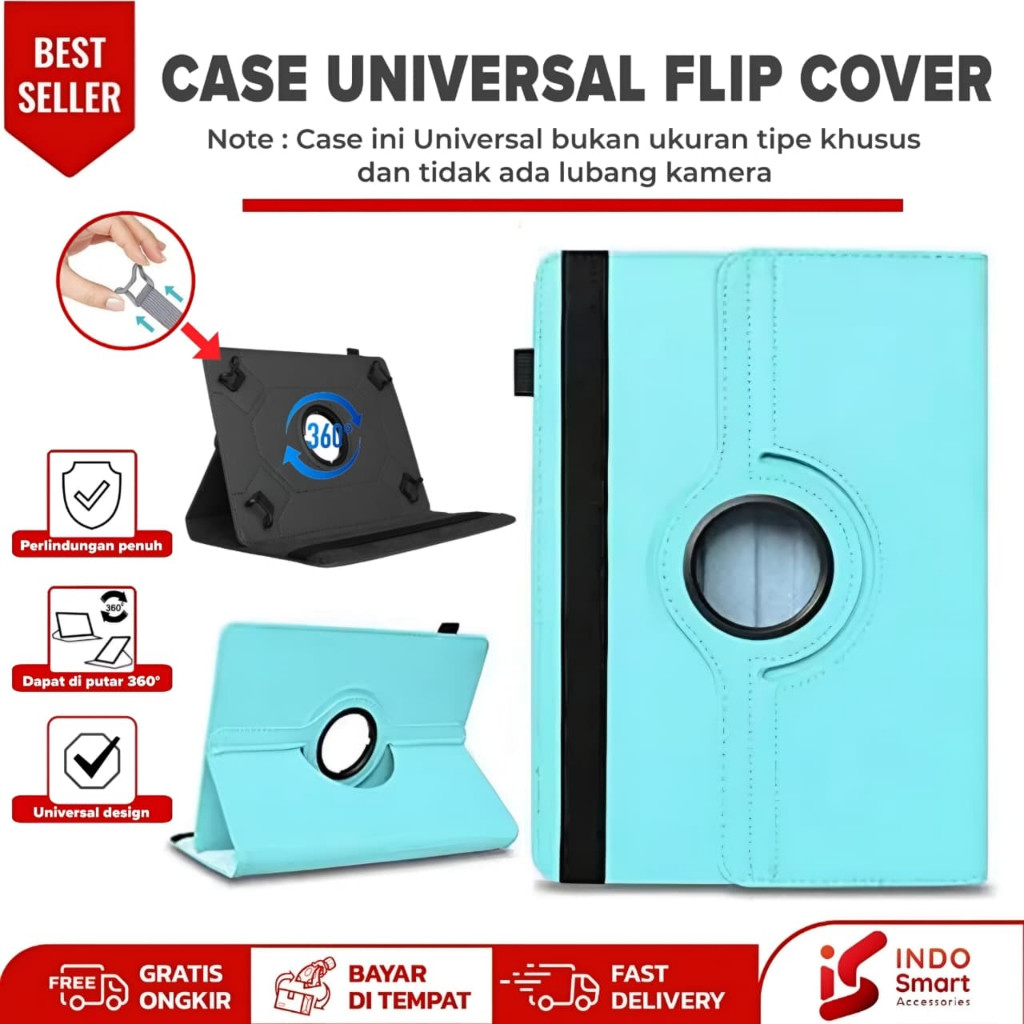 Case Advan Tab A10 | Advan Tab A10 WiFi - 10.1 inch Casing Rotary Universal Flip Cover Leather Stand