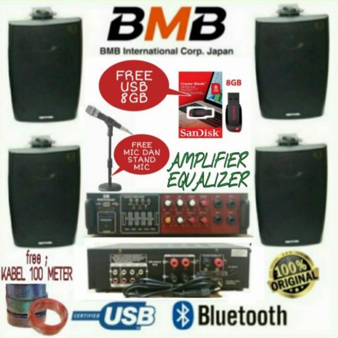 Paket speaker 5 inch BMB kg 511 buat diruangan caffe dan restoran