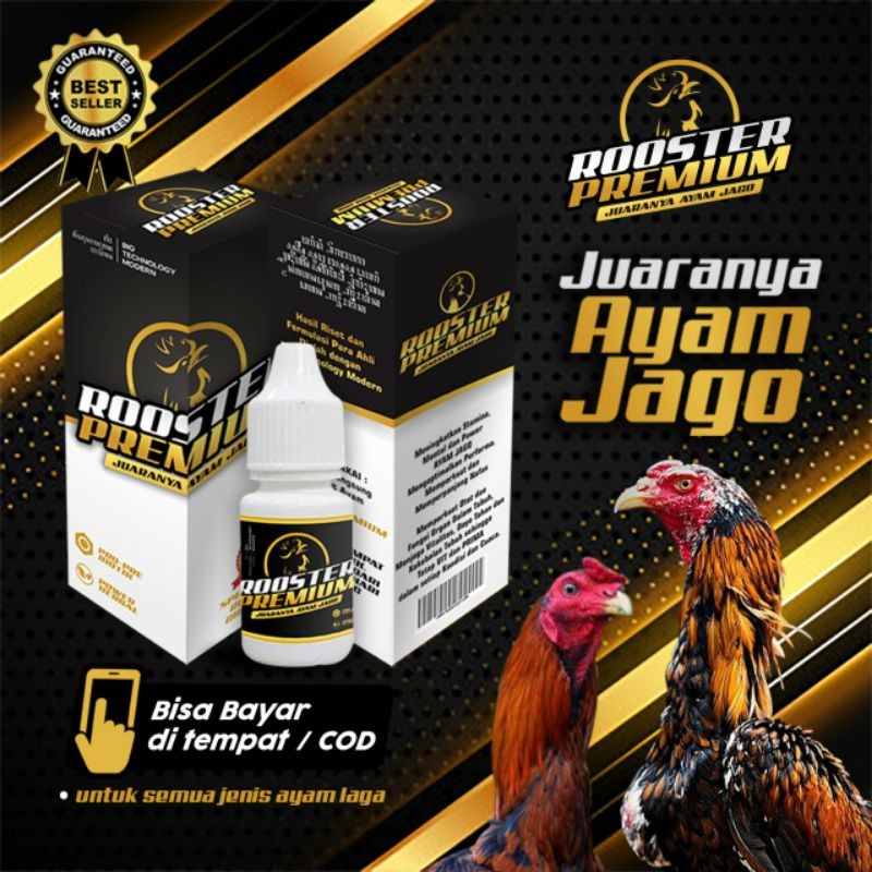 ROOSTER PREMIUM untuk AYAM JAGO LAGA ADUAN PETARUNG SABUNG MULTIVITAMIN SUPLEMEN JAMU HERBAL DOPING 