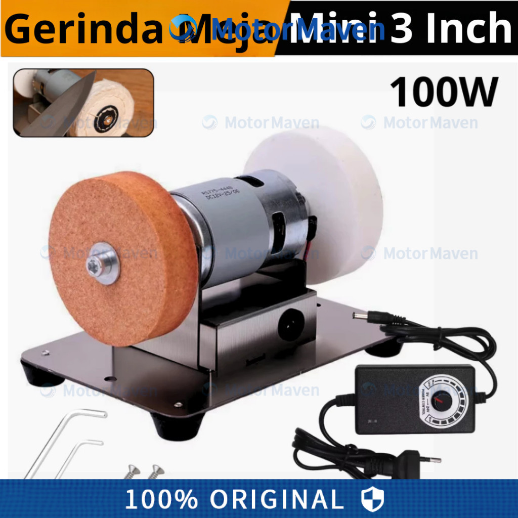 Mesin Gerinda Meja Mini Gerinda Duduk 3 Inch Gerinda Asah Portable 100 W